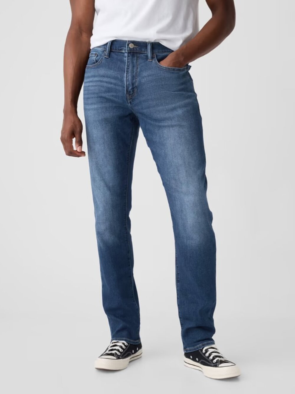 Gap Soft Wear Slim Jeans Medium Wash Indigo Stretch Men's 30x32